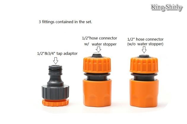 8 Pattern Plastic Water Nozzle Set
