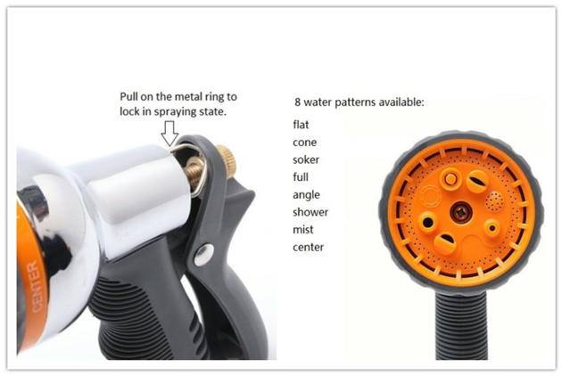 8 Pattern Metal Water Nozzle