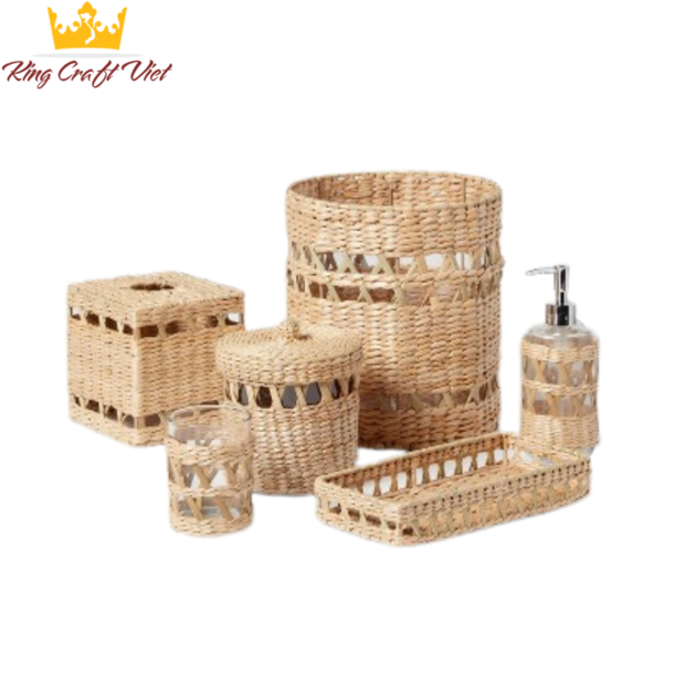 Water Hyacinth Bathroom Set KBS01