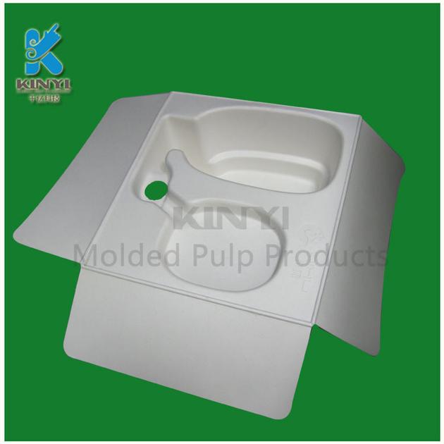 Wholesale biodegradable molded pulp clamshell packaging