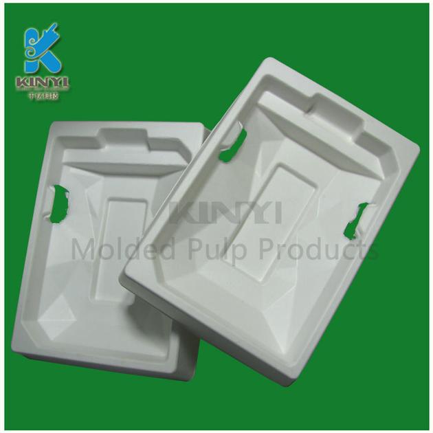 Custom Protective Biodegradable Molded Fiber Tray Electronic Products Paper Pulp packaging