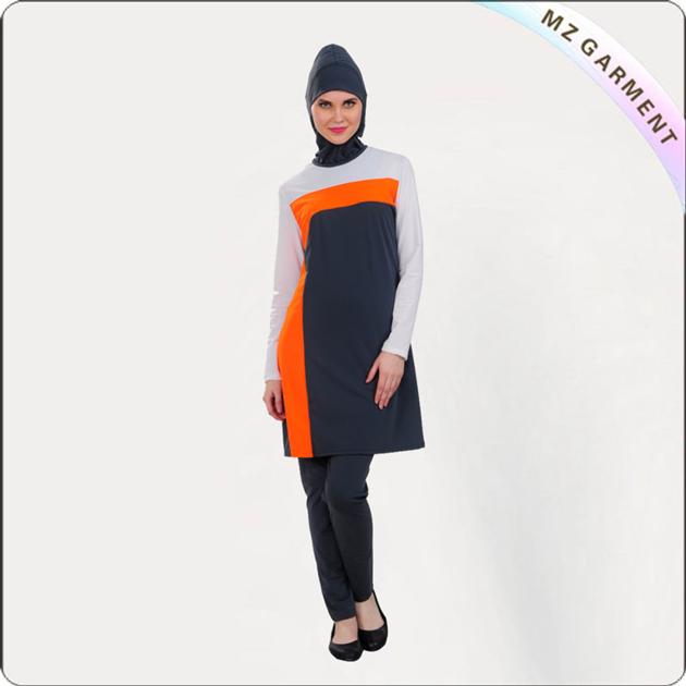 Orange Arab Style Swimsuit