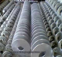 a continuous augers spirals thick