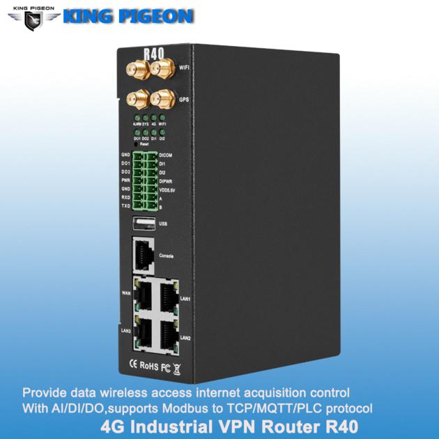 4G Industrial Router (2SIMCards 3LAN 1WAN 1 RS485 1RS232 4AIN 2DIN 2DO)