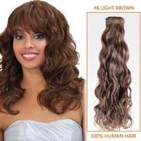 Light Brown Curly Indian Remy Hair Wefts