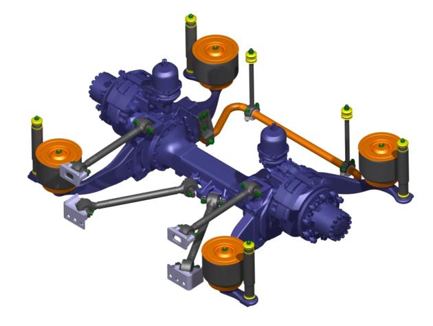 Air Suspension System of 13.7m Low-floor City Bus Series