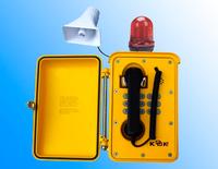 Loud speaking weatherproof telephone