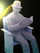reader man wire sculpture