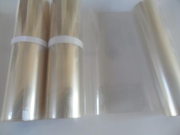 Clear pet release film for industrial label application 