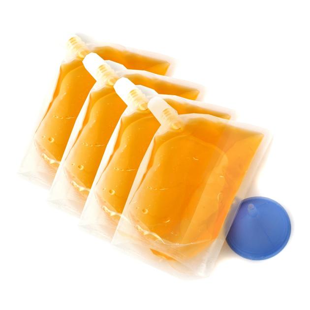 2016 Customized Reusable Juice Drink Food Packaging Bag/ Liquid Stand up Spout Pouch with Top Spout