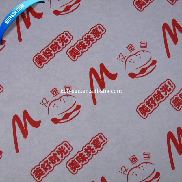 Kolysen Greaseproof Hamburger Wrapping Paper