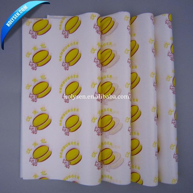 Greaseproof wrapping paper