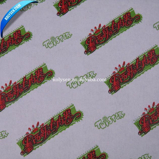 Printed Greaseproof Paper For Wrapping Oily