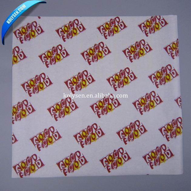 Printed Greaseproof Paper For Wrapping Oily