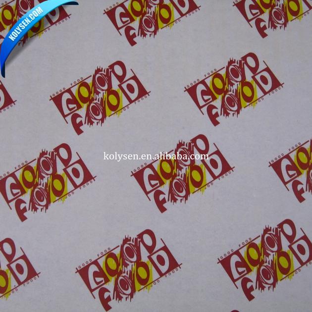 Printed Greaseproof Paper For Wrapping Oily