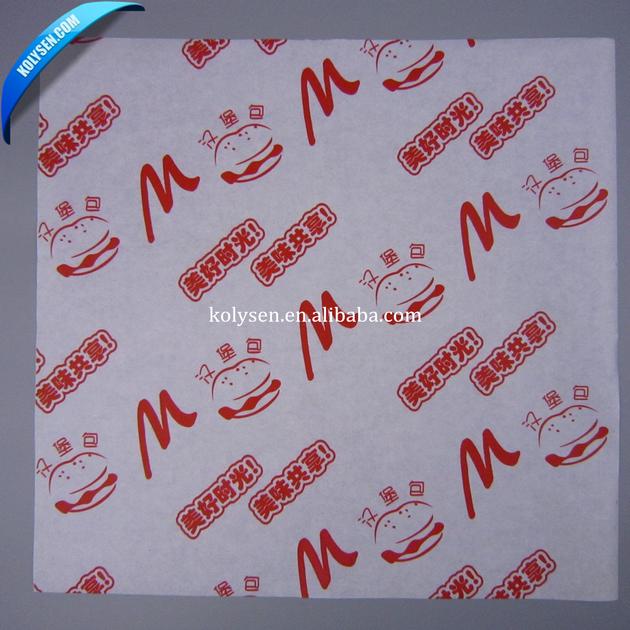 Kolysen Greaseproof Hamburger Wrapping Paper