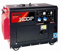 Silent diesel generator