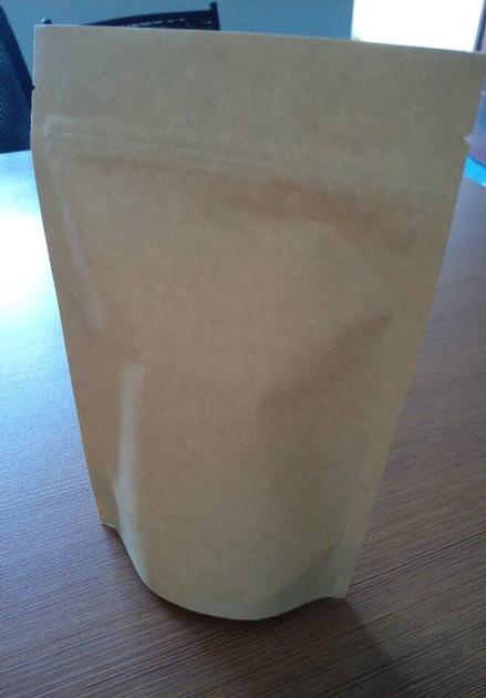 kraft paper bag with a zipper for reclosable