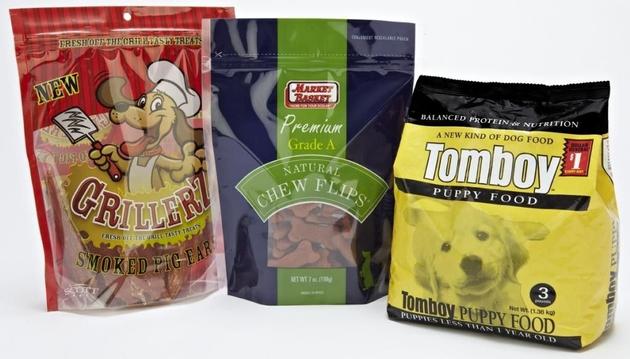 Plastic Dog Pet Food Bag With Ziplock