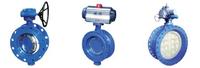 Double eccentricity butterfly valves