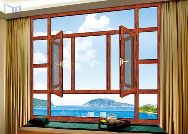 Durable Horizontal Casement Window , Residential Casement Windows With Built In Net