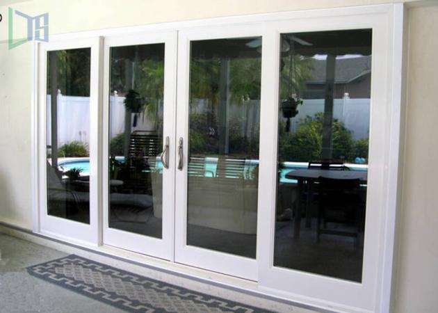 Automatic System Aluminium Sliding Doors Heat Insulation With Auto Shutter