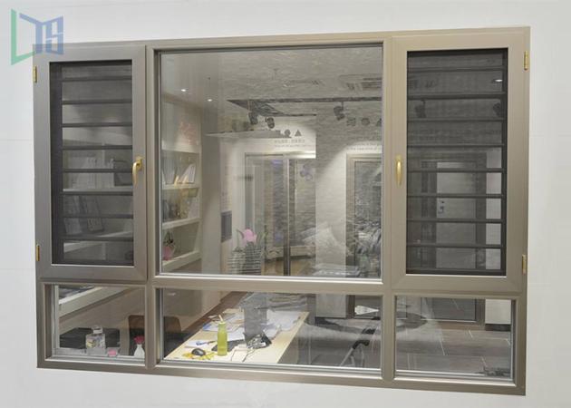International Style Aluminum Glass Window Double
