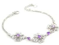 Bangles heart bracelet, CZ Bracelets,silver bracelet