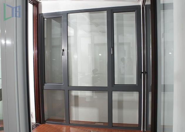 International Style Aluminum Glass Window Double