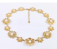 fashion alloy necklace, fashion alloy junk necklace, statement necklace	,