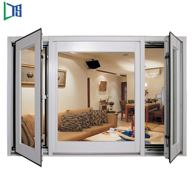 Space Saving Aluminium Casement Windows Grills Design Anti Aging For Building