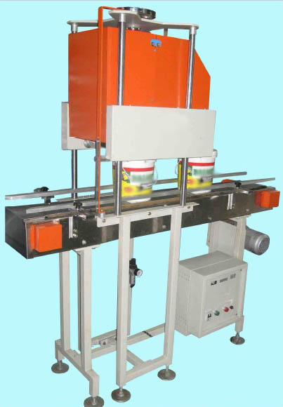 Automatic on Line Lid Pressing Machine for Cans, and Pails
