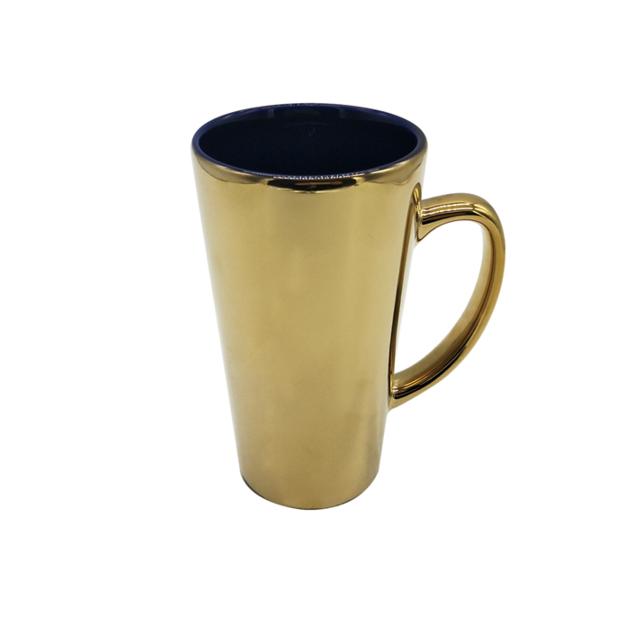 High Quality Multicolor Ceramic Electroplated Mug