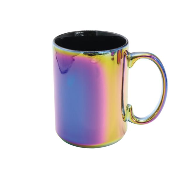 High Quality Multicolor Ceramic Electroplated Mug