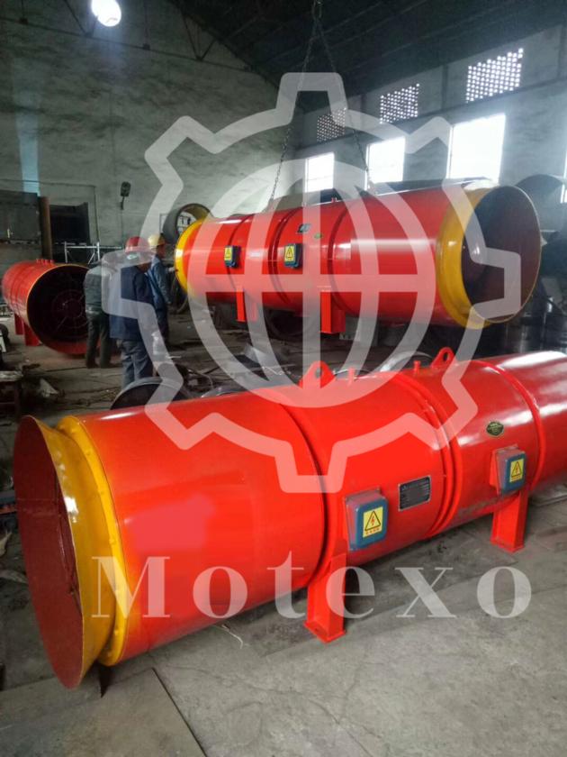 Mining Tunnels Fan for Construction Use Motexo Fans