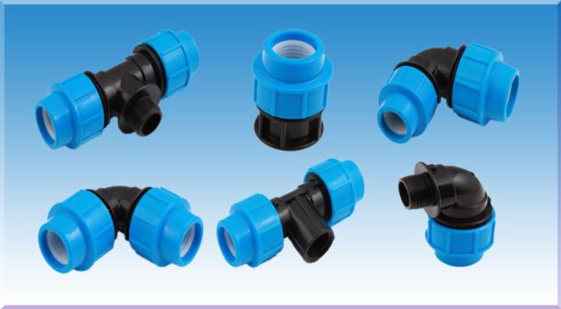 PP compression fittings