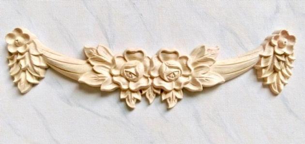 Decorative Furniture Supplies Rosette Applique Ornate