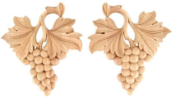 Decorative Furniture Supplies Rosette Applique Ornate