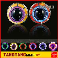 35w 3.0 inch Q5 Headlight Type D2S hid bulb bi- xenon proejctor lens with angel eyes kits