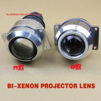 high quality H1 hi/low beam hid bi-xenon projector lens uniersal fog light type with led angle eyes