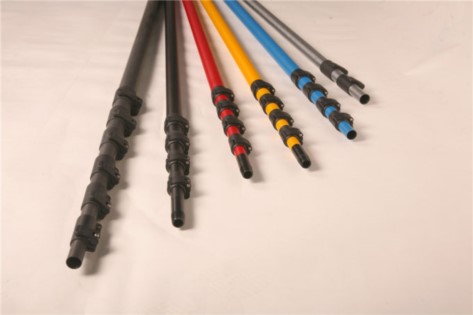 rigid 25FT carbon fiber telescopic pole / telescoping tubing with ISO9001