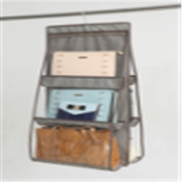 Printing polyester cloth purse and handbag organizer in wardrobe