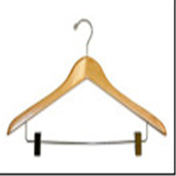 Deluxe Suit Hangers with Metal Bar and Padded Clips