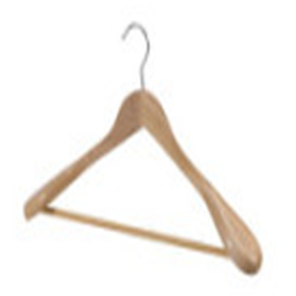 High class maple wooden coat hanger with fashion shoulder parts