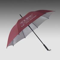 Anti-UV adverting promotional umbrellas with silver-coated fiber ribs,strong/high quality/customized