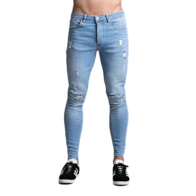 Men S Skinny Fit Stretch Ripped
