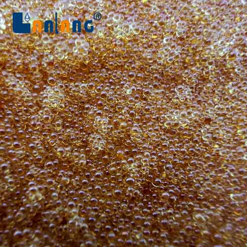 Ion exchange resin for biodiesel purification