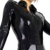 latex catsuit, dress, pants