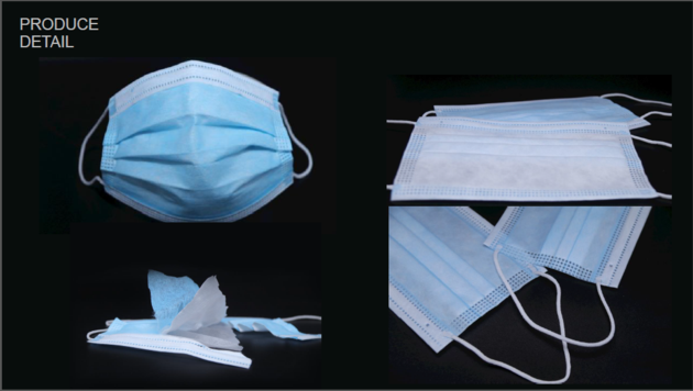 3 PLY DISPOSABLE FACE MASKS