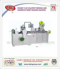 LC-136: Rotary Flat Lollipop Forming And Sandwich Wrap Packing Machine
